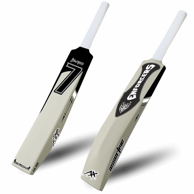 Jaspo 7 Enforcers Heavy Duty Plastic Tennis Cricket Bat,Full Size (34 x 4.5 Inches) - 7 ENFORCERS