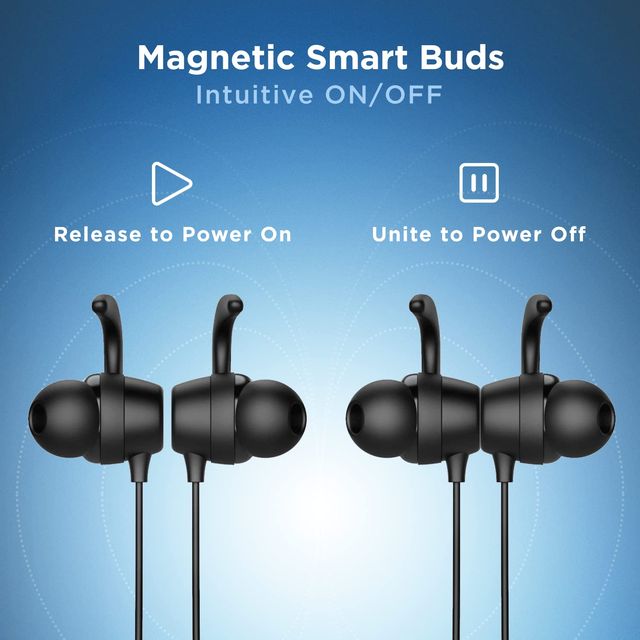 boAt Rockerz 255 Neo BT Neckband w/ 25H Playtime, ENx Tech & Smart Magnetic Buds (Active Black)