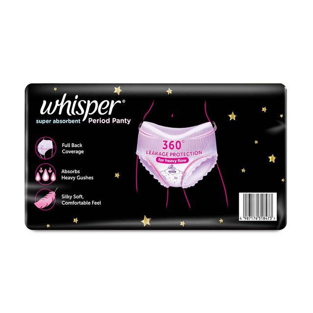 Whisper Super Absorbent Period Panties | M-L