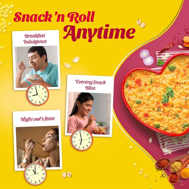 Saffola Masala Oats | Masala Coriander | Anytime Snack | Ready in 3 mins | Millets Goodness |500g