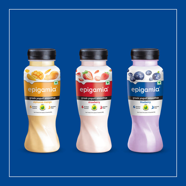 Epigamia Greek Yogurt Smoothie- Blueberry