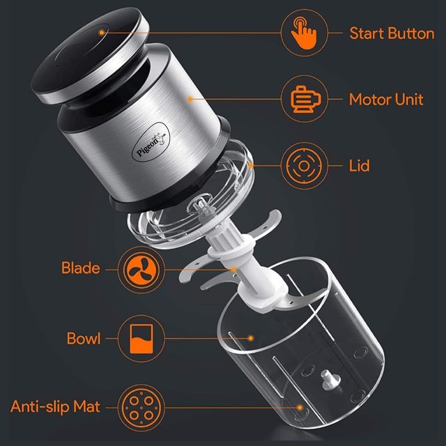 Pigeon Ultra Fast Electric 300 Watts Electric Chopper For Kitchen