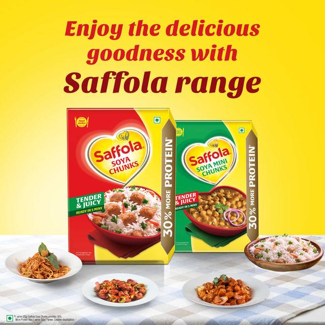 Saffola Soya Chunks Mealmaker 200 g Combo