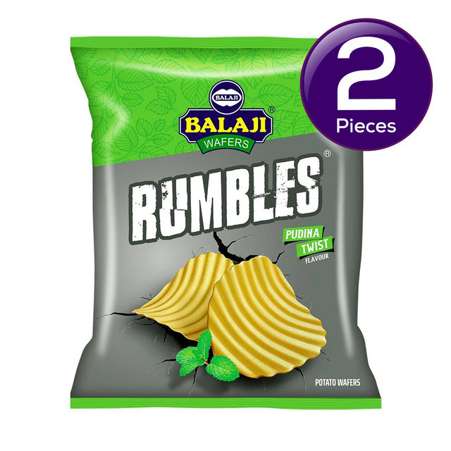 Balaji Rumbles Pudina Twist Wafers 135 g Combo