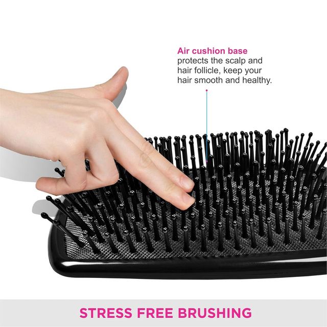 VEGA Premium Collection Mini Paddle Hair Brush for Men & Women, Black, (8586 M)