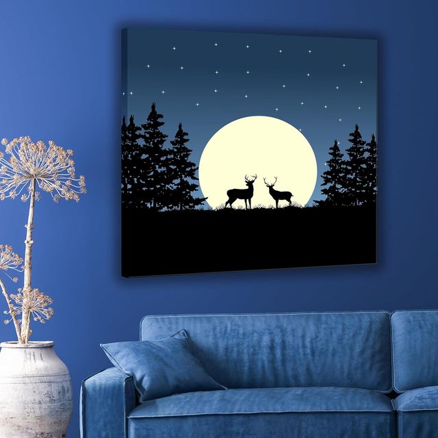 Indianara Modern Canvas Painting for wall decoration | 20 x 20 inch - 10409