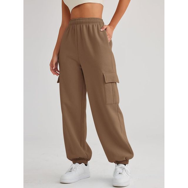 Q-rious Women's Urbanease Cargo Joggers | AMZ-17 | Brown - 30