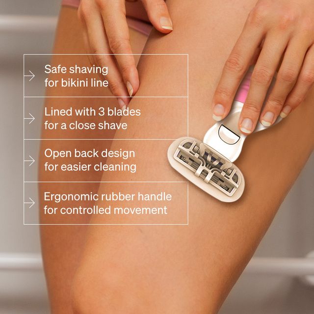 Namyaa Ultra Sensitive Bikini Razor For Women | 3 Blade Precision| Pack Of 3