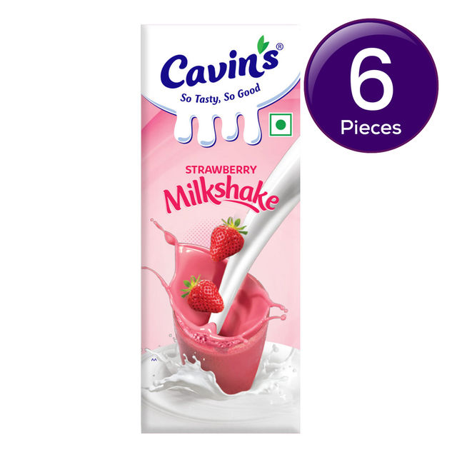 Cavin's Strawberry Milkshake Tetrapack 180 ml Combo