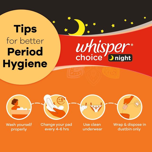 Whisper Choice Ultra Overnight XXL Sanitary Pads