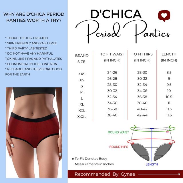 D'Chica Pink Cat Antimicrobial Reusable Period Panties for Women | Rash Free | Leakproof - XXL