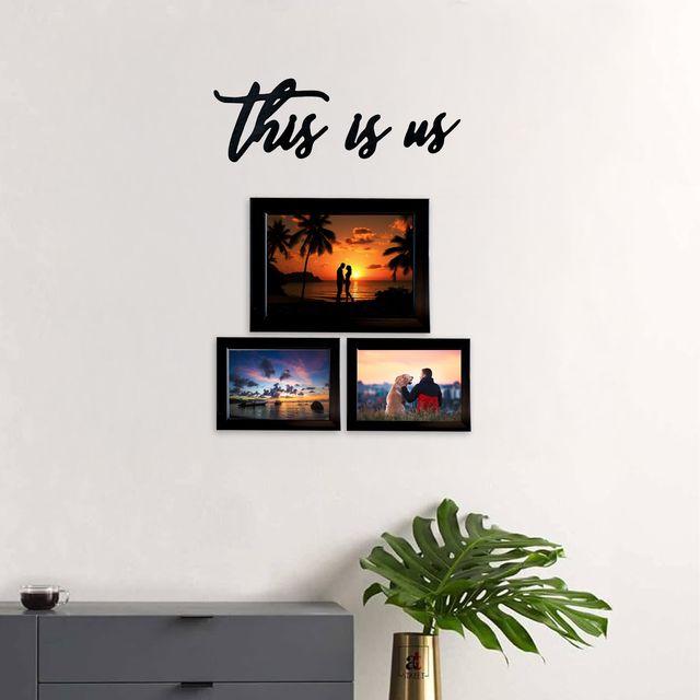 Urbanfix Set Of 3 Photoframe With This Is Us Cut Out