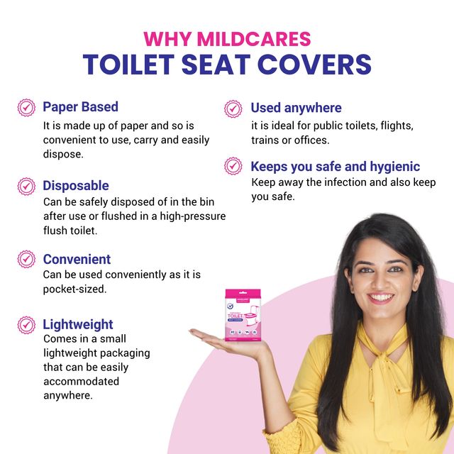 Mildcares Disposable Toilet Seat Cover Pack Of 10