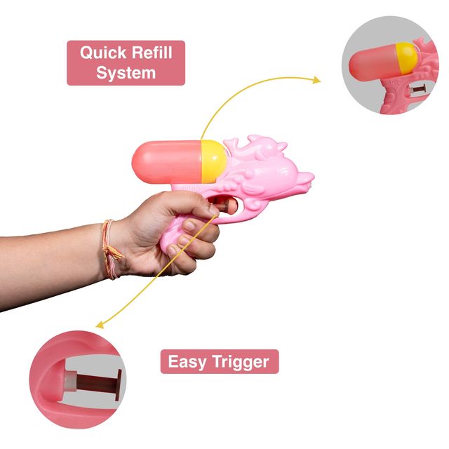 Tom Uncle Small Holi Water Pichkari | Pink