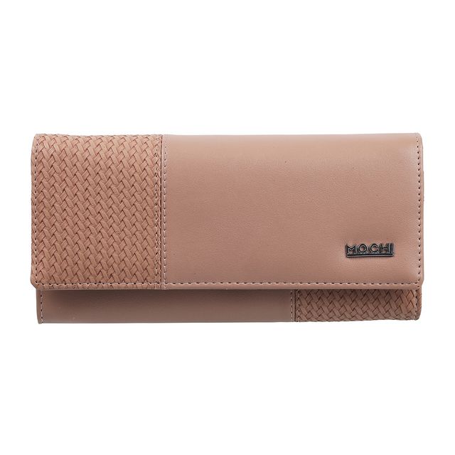 Mochi Peach Synthetic Wallet for Women | 95-7659-80