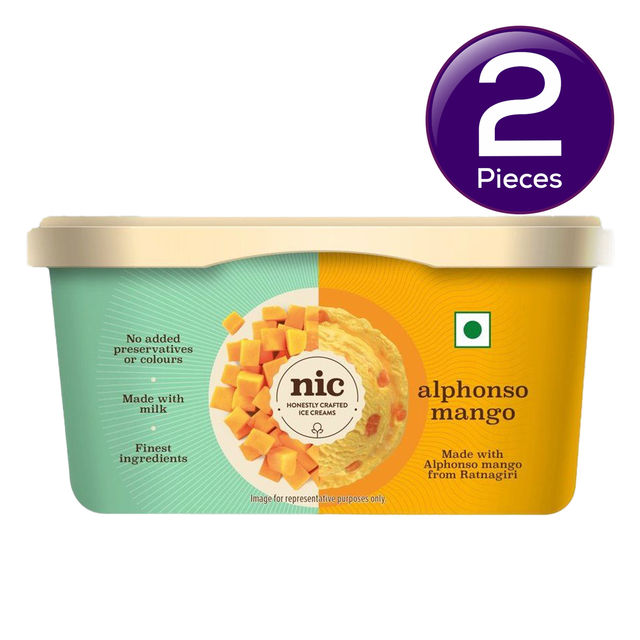 NIC Alphonso Mango Ice Cream 500 ml Combo