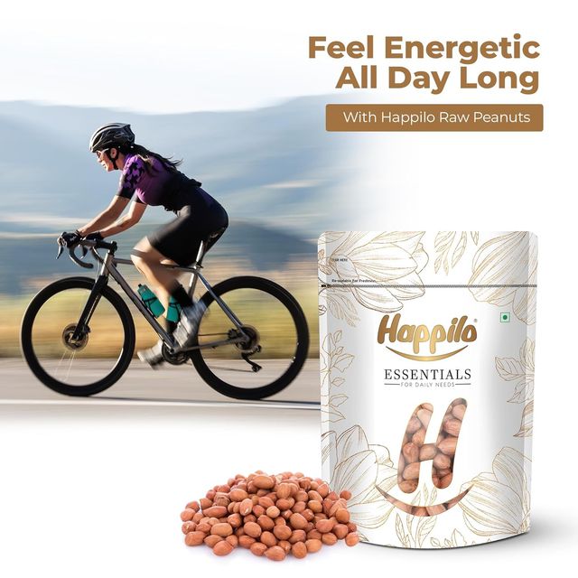 Happilo Essentials Raw Peanut, Plant-based Protein, Healthy Snacks, Guilt-Free