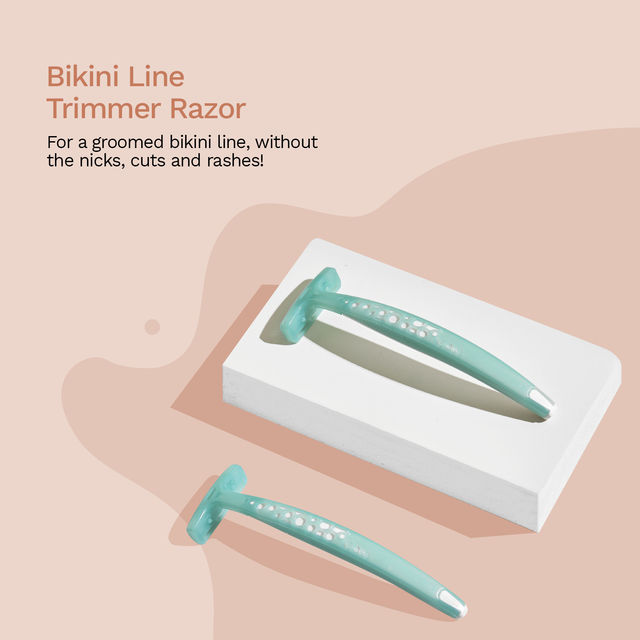 Bikini Line Razor (1pc) & Disposable Body Shaving Razor(5pc) Combo