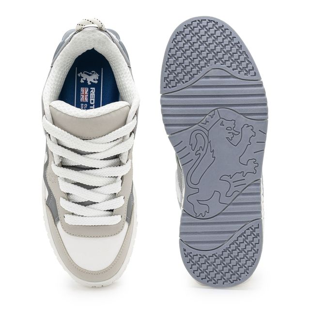 Red Tape Casual Sneaker Shoes For Men | Arch Support And Shock Absorption | Blue-Grey | Size 6