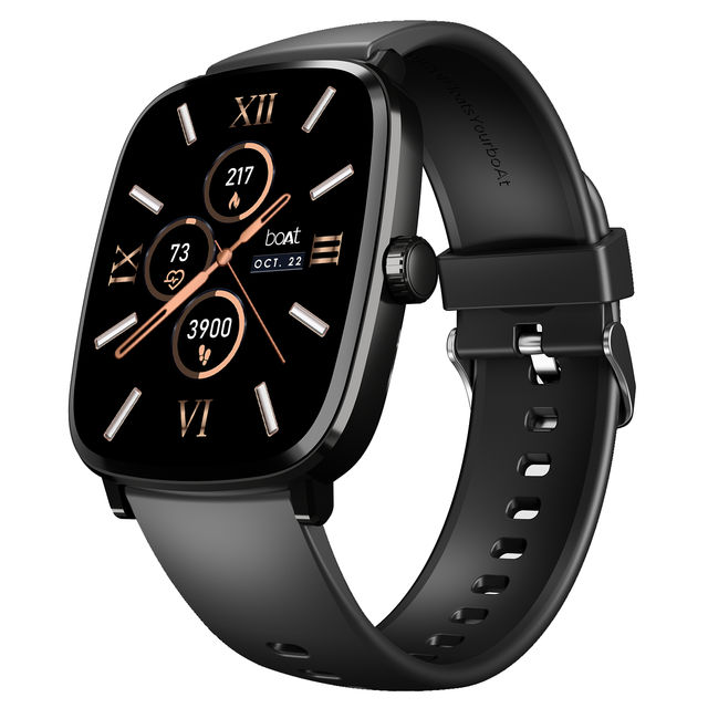 boAt Ultima Regal Smartwatch | 2.01" AMOLED Display | BT Calling | Functional Crown - Active Black