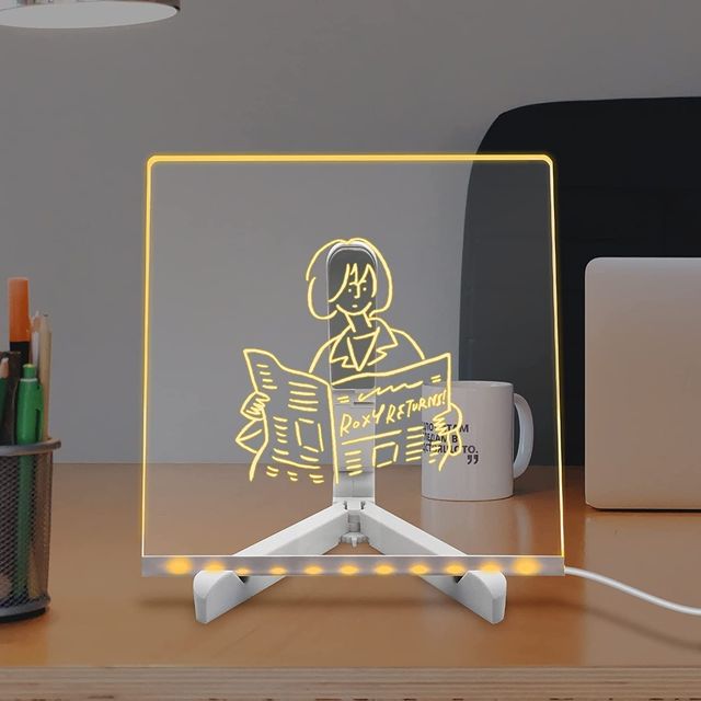 Desidiya 3D Acrylic 5 W Writing Pad (With Pen & Light)