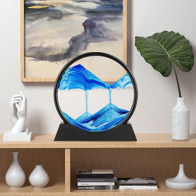 Desidiya Moving Sand Art Picture Showpc Blue