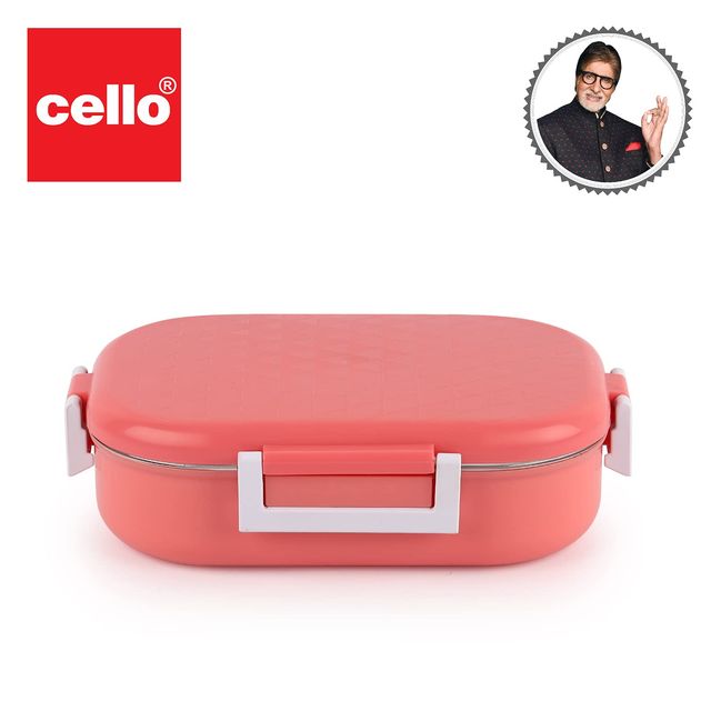 Cello Altro Neo Lunch Box, 700ml, 2 Container Lunch Box for Kids (Colour May Vary)