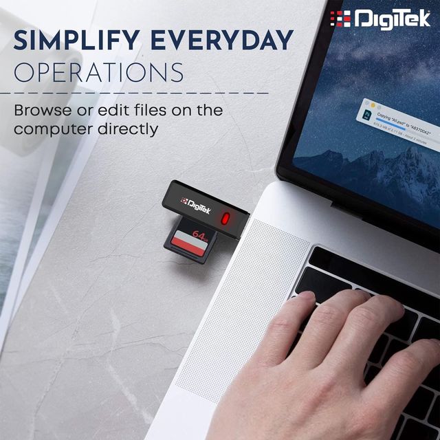 Digitek Dcr 006 Usb 3.0 High Speed 2 In 1 Multi Card Reader With Led Indicator,Upto 5 Gbps Download