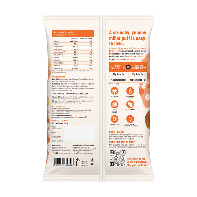 Mille Healthy Cheese Balls | Snack Anytime Combo