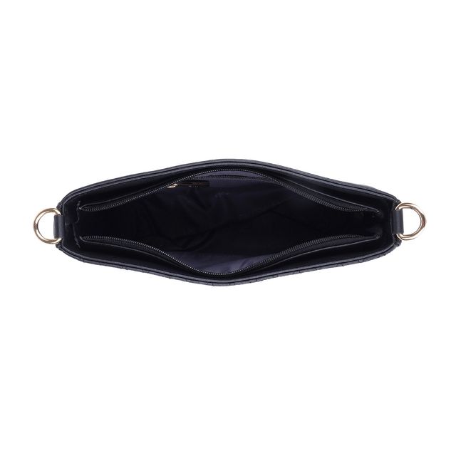Metro Black Synthetic Sling Bag for Women | 66-179-11