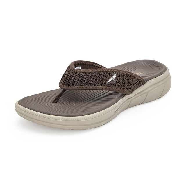 Red Tape Casual Thongs For Men | Relaxing Slip-On Support | Brown | Size 10