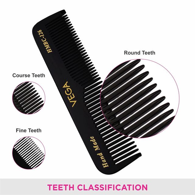 VEGA Pocket Hair Comb for Men and Women, (HMBC-126)