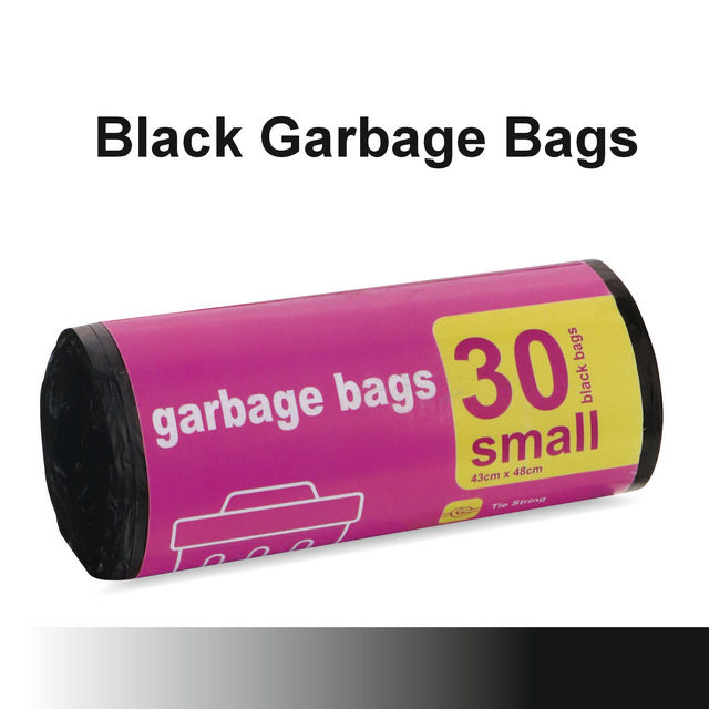 Garbage Bag Roll Black - Small- 17 x 19 Inch