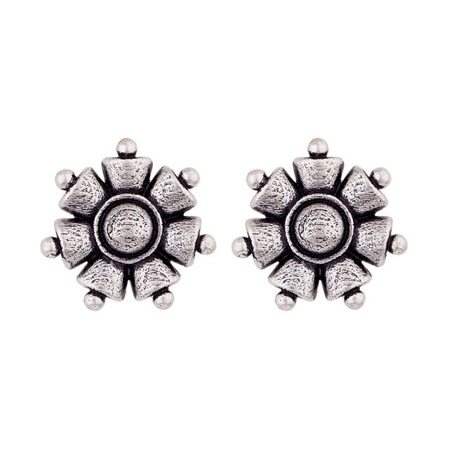 Voylla Nayantara Floral Motif Stud Earrings