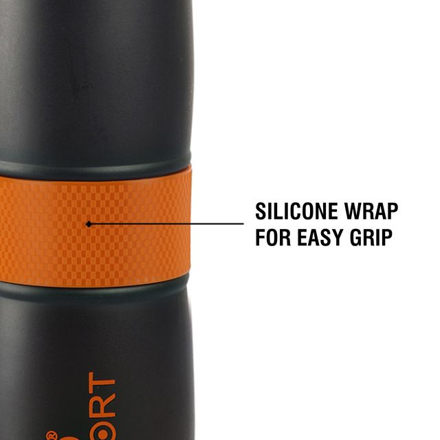 Cello Force Thermosteel Flask with Anti-Slip Grip, 700ml, Travel Bottle (Colour May Vary)