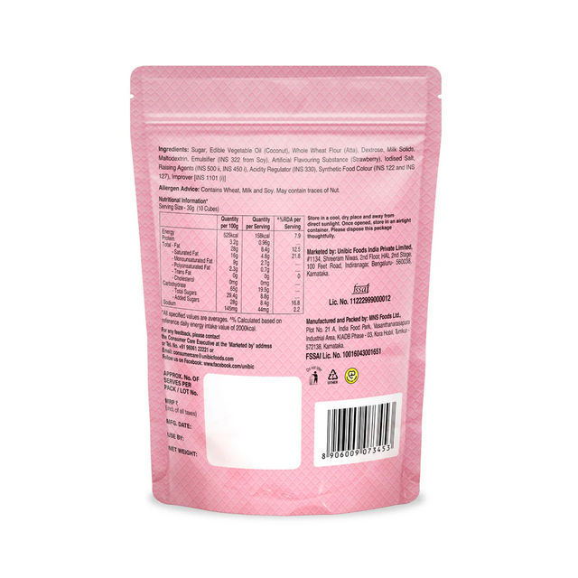 Unibic Qubz Strawberry Wafer Cubes
