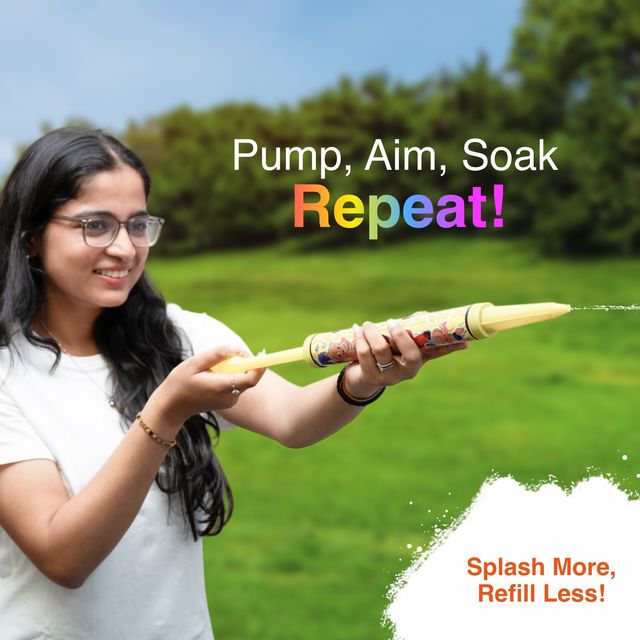 Tom Uncle Small Water Pipe Pichkari for Holi (Colour May Vary)