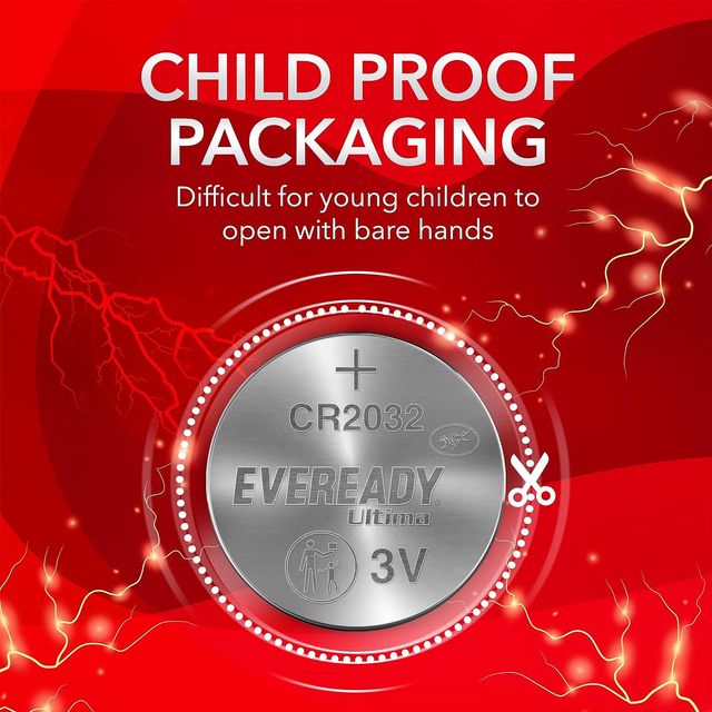 Eveready 3V Ultima Lithium Coin Battery (1 Pack - 5 Pieces) | (Cr2032)