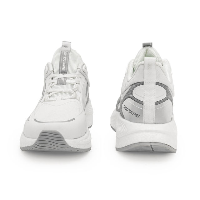 Red Tape Athleisure Sports Shoes for Men | Soft Cushioned Insole, Slip-Resistance | White | UK 6