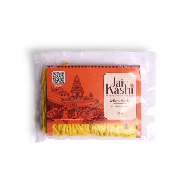 Jai Kashi Yellow Jumbo Cotton Wicks