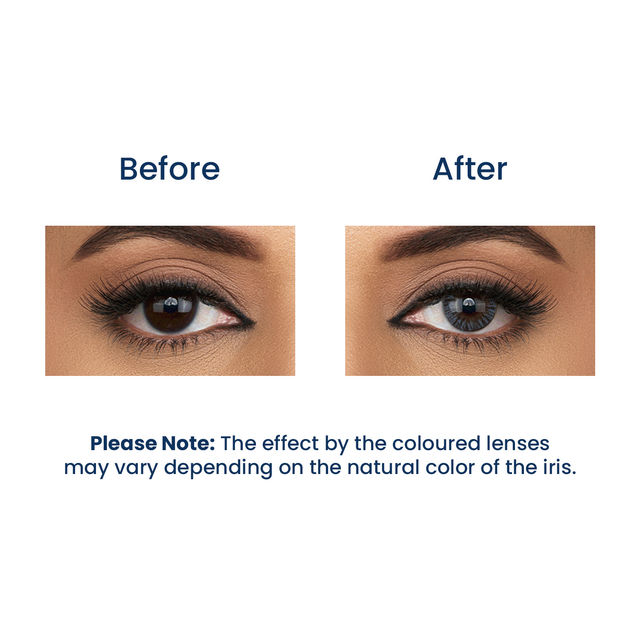 Aquacolor Spicy Grey Candy Pack Zero Power Colored Lenses (2 Lens/Box)