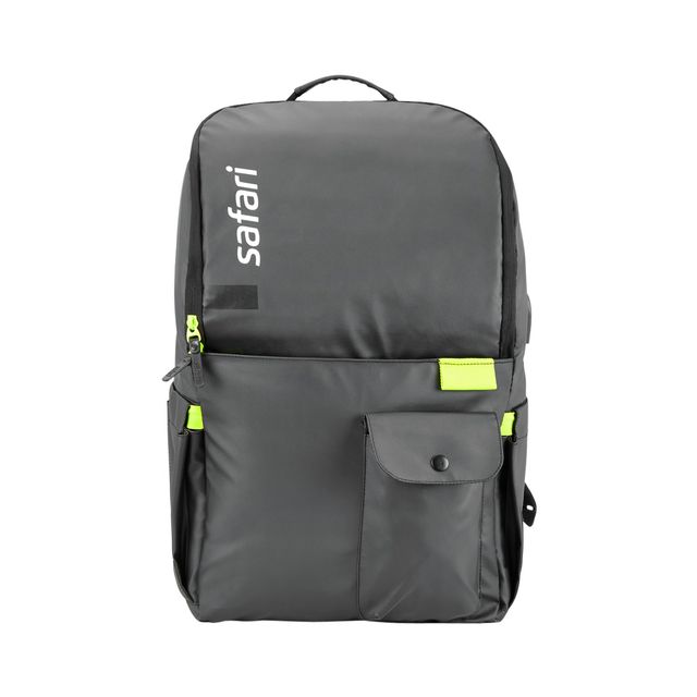 Safari Unisex Block Print Polyester 23 L Laptop Backpack | Black