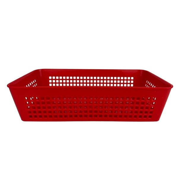Go Hooked Home Organizing Essentials Storage Baskets - Red
