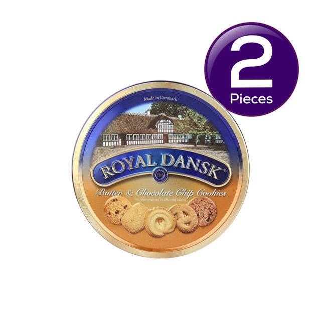 Royal Dansk Butter & Chocolate Chip Cookies 340 g Combo