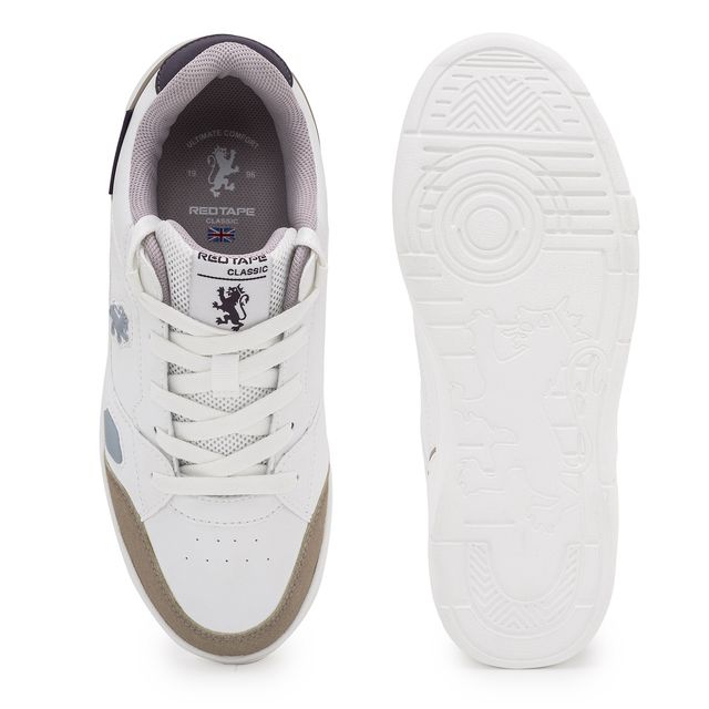 Red Tape Women's Casual Sneaker Shoes | Classic Rounded Toe & Pampering Cushioned | White - UK 5