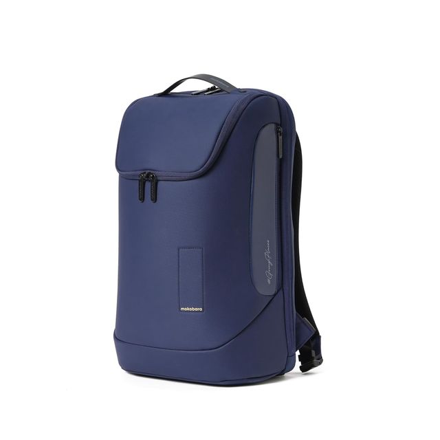 Mokobara Unisex Solid Vegan Leather and Nylon 30L Top Handle Backpack | Private Island - 15.6 Inch