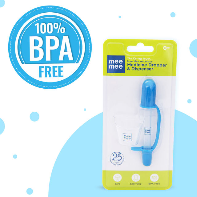 Mee Mee Accurate Medicine Dropper and Dispenser For Kids | Blue | 0 - 2 years