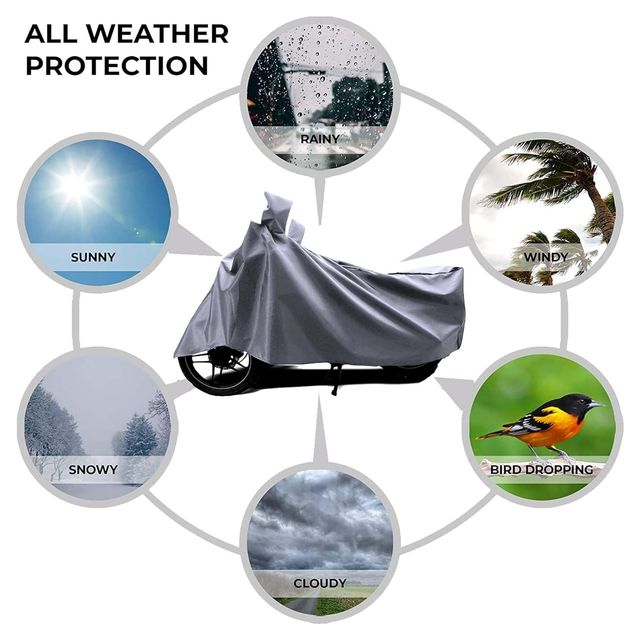 Autofy Universal Bike Cover Uv Protection & Dustproof Bike Body Cover For Bike Scooter Scooty