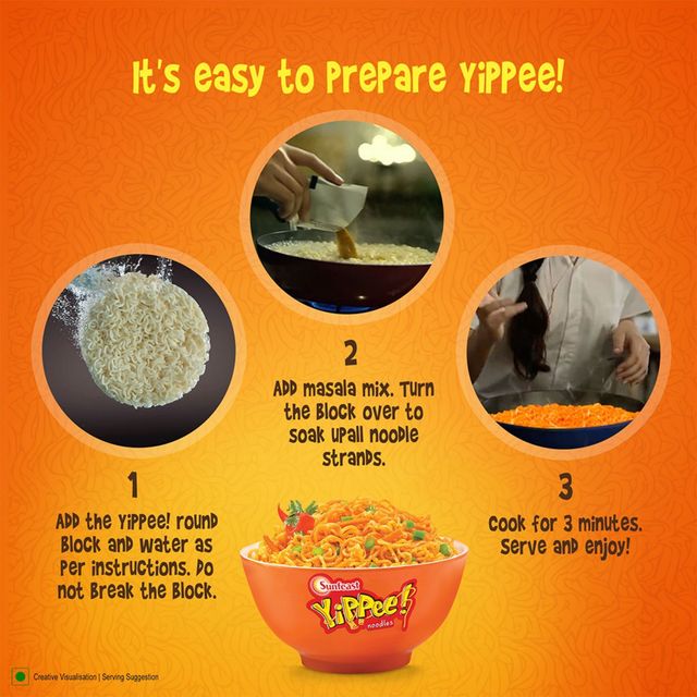 YiPPee! Magic Masala Noodles with Added Veggies - The Better Noodles
