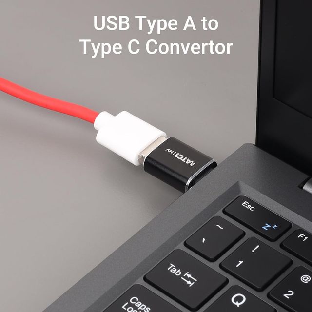 Zebronics ATC1 USB Type A to Type C Converter, USB 3.0, High-Speed Data Transfer, Plug and Play